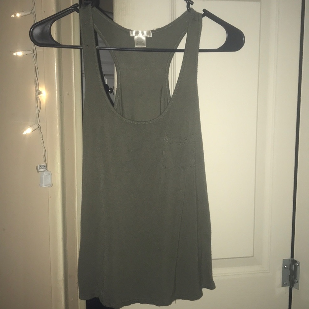 Dark green tank top